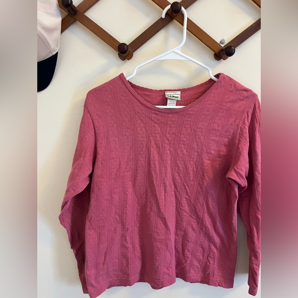 L.L. Bean Women’s Sweater in Rose Pink